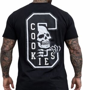Cookies Livewire SS Knit With Heat Transfer and Puff Print Black Graphic